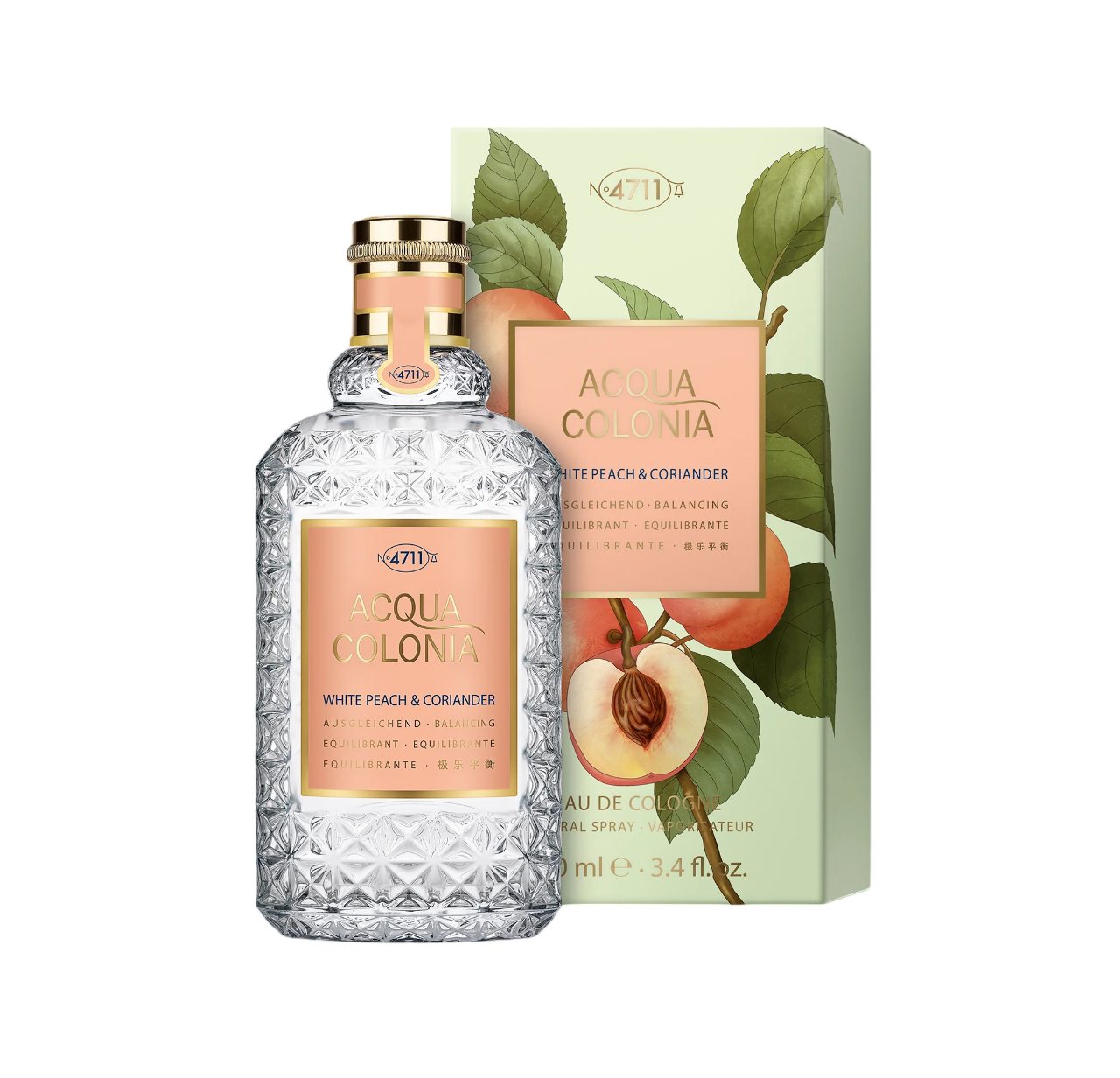 4711, Acqua Colonia White Peach & Coriander, Eau de Cologne, Unisex, 100 ml