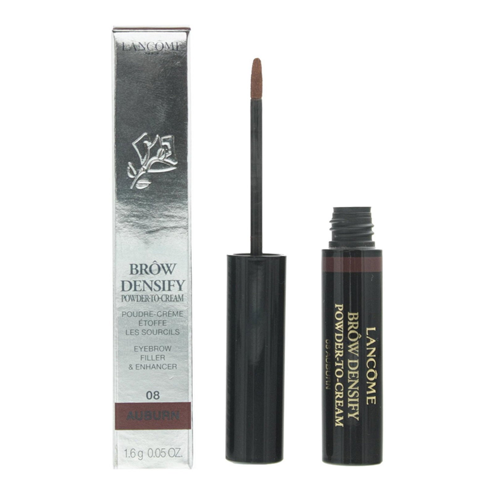 Lancome, Brow Densify, 3D-effekt, Ögonbrynspuder, 08, Rödbrun, 1.6 g