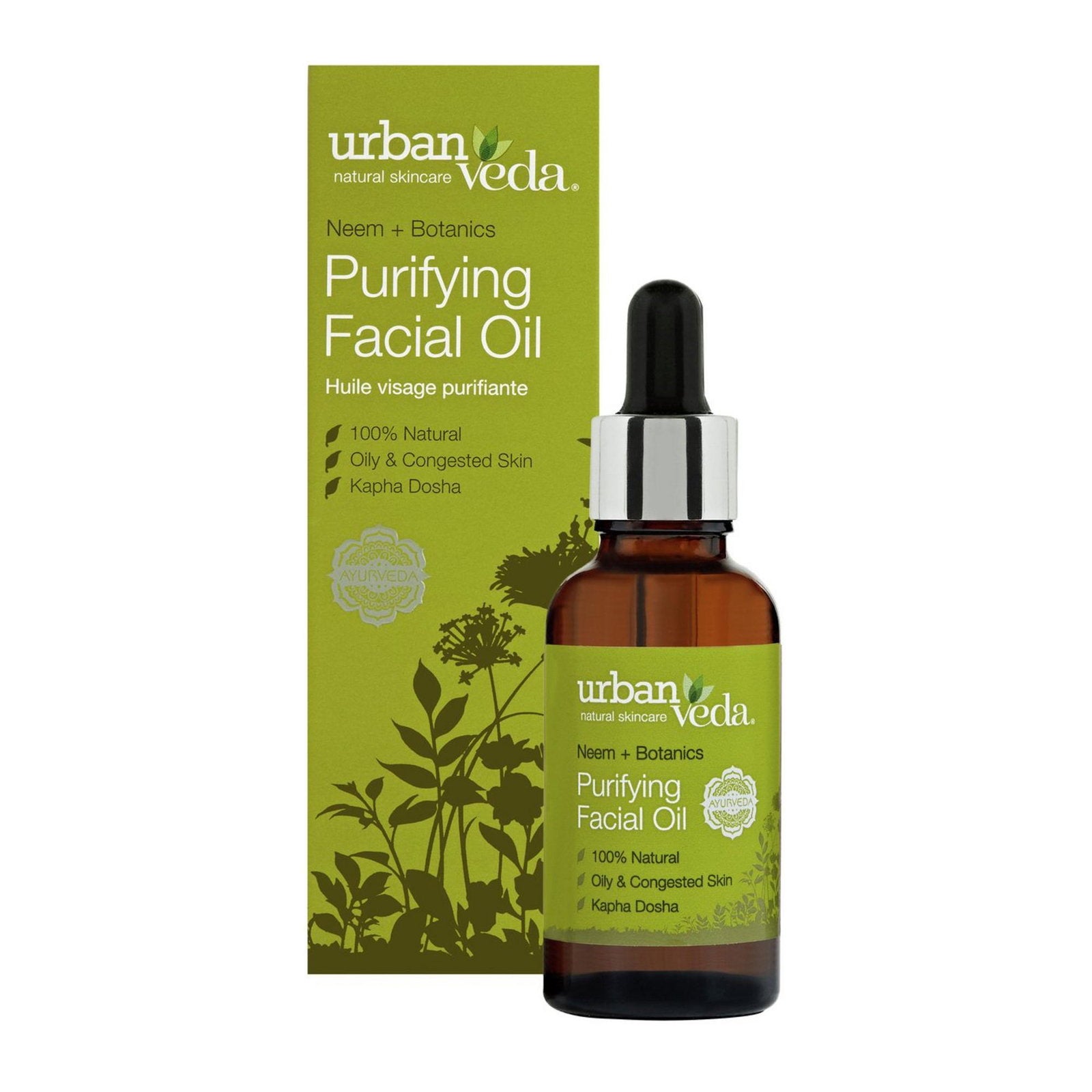 Urban Veda, Purifying, Renande, Olja, För ansiktet, 30 ml