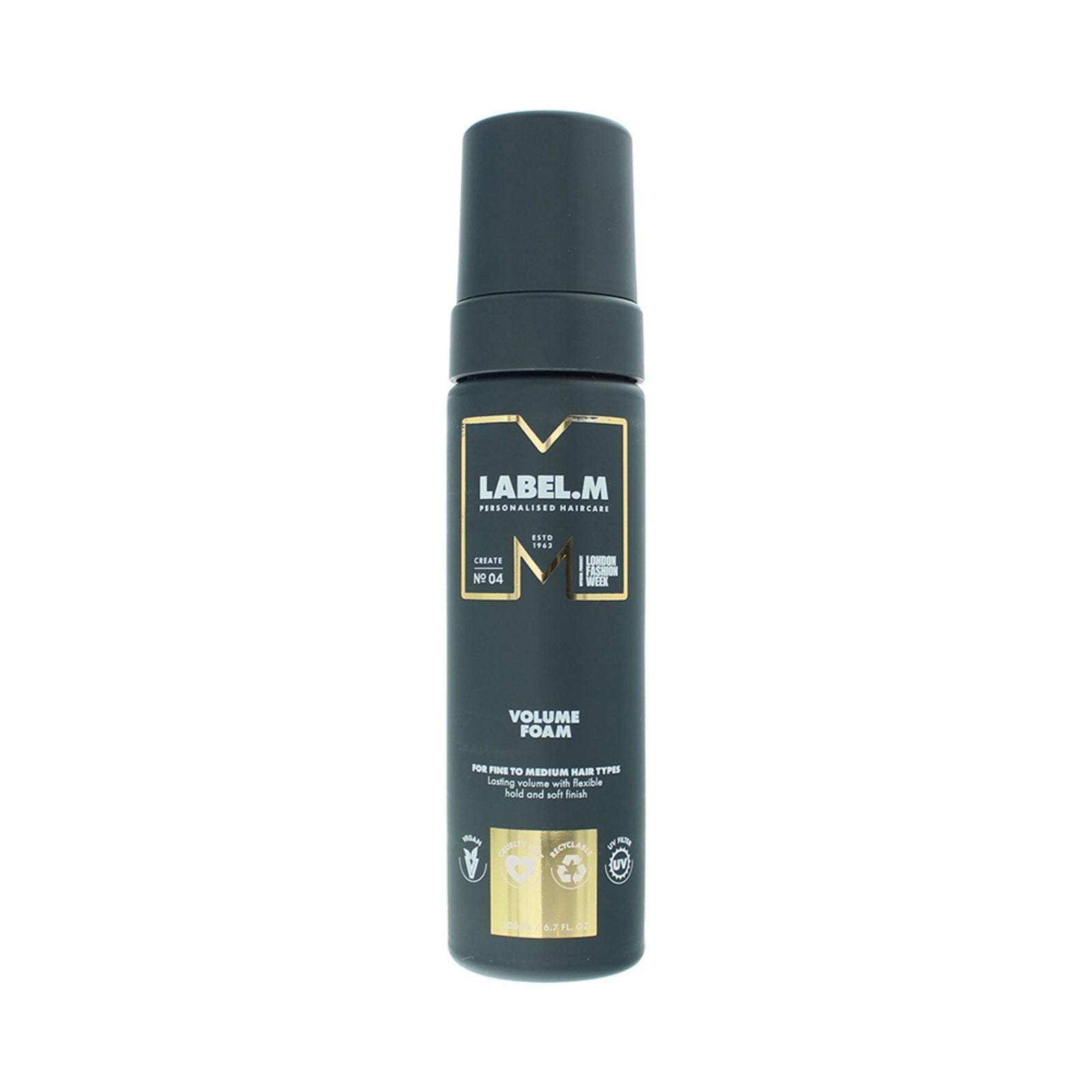 Label.M, Volume, Hårstylingsmousse, Volym och skick, Flexibelt grepp, 200 ml