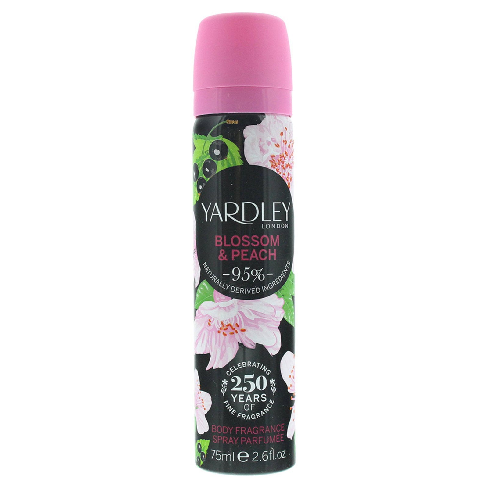 Yardley, Blossom and Peach, Doftspray, För kvinnor, 75 ml