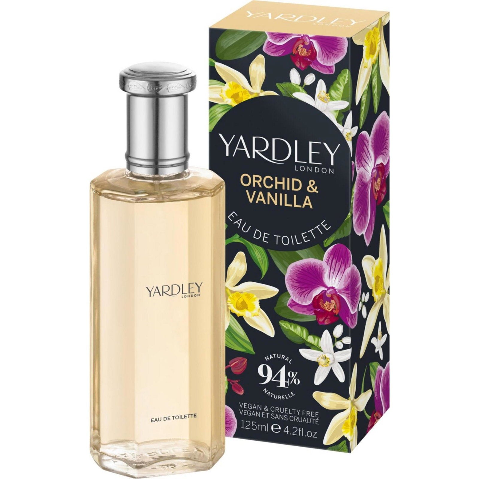 Yardley, Orchid & Vanilla, Eau de Toilette, För kvinnor, 125 ml