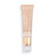 Makeup Revolution, Superdewy, Daggig finish, Färgad fuktighetskräm, Ljus, 55 ml