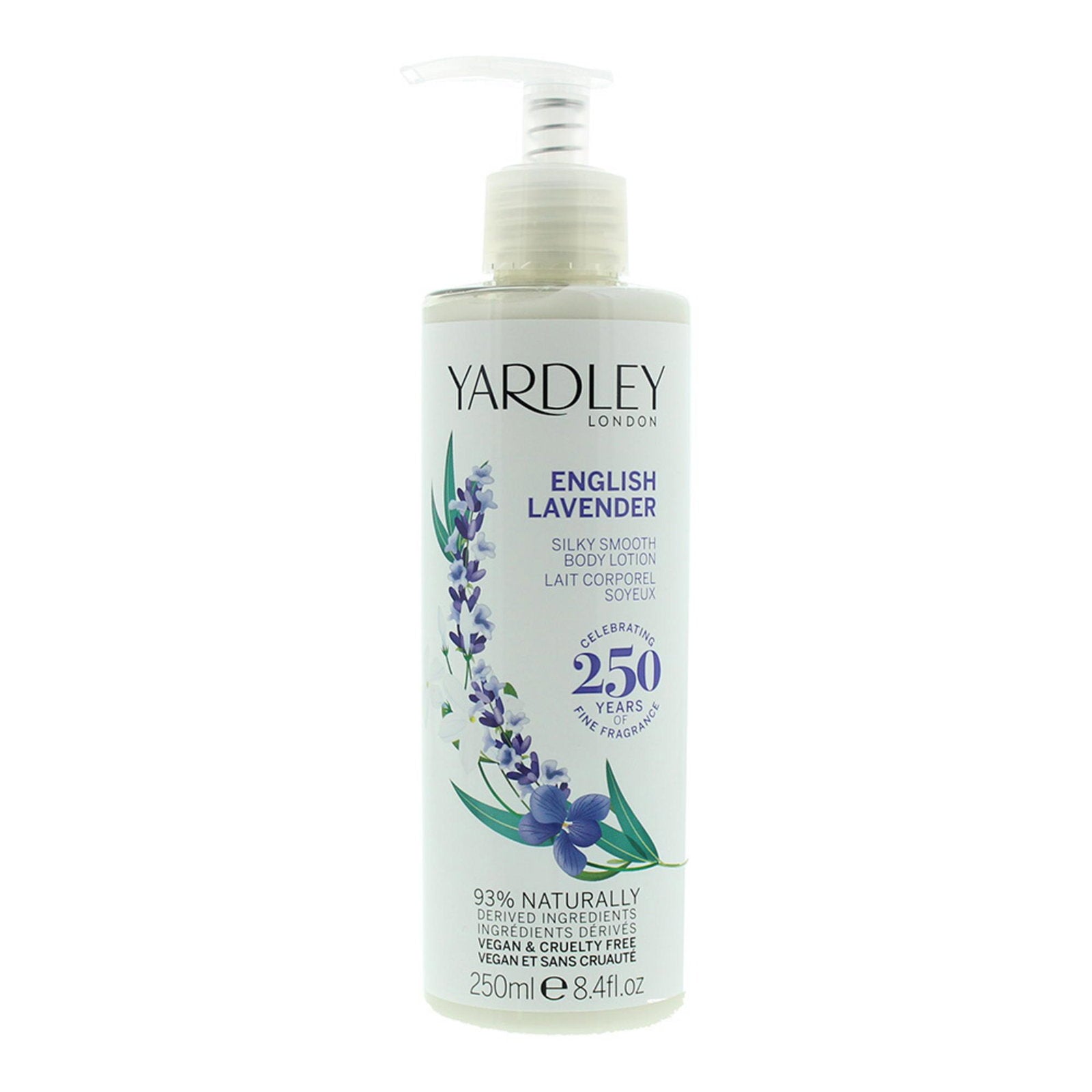 Yardley, English Lavender, Återfuktande, Kroppslotion, 250 ml