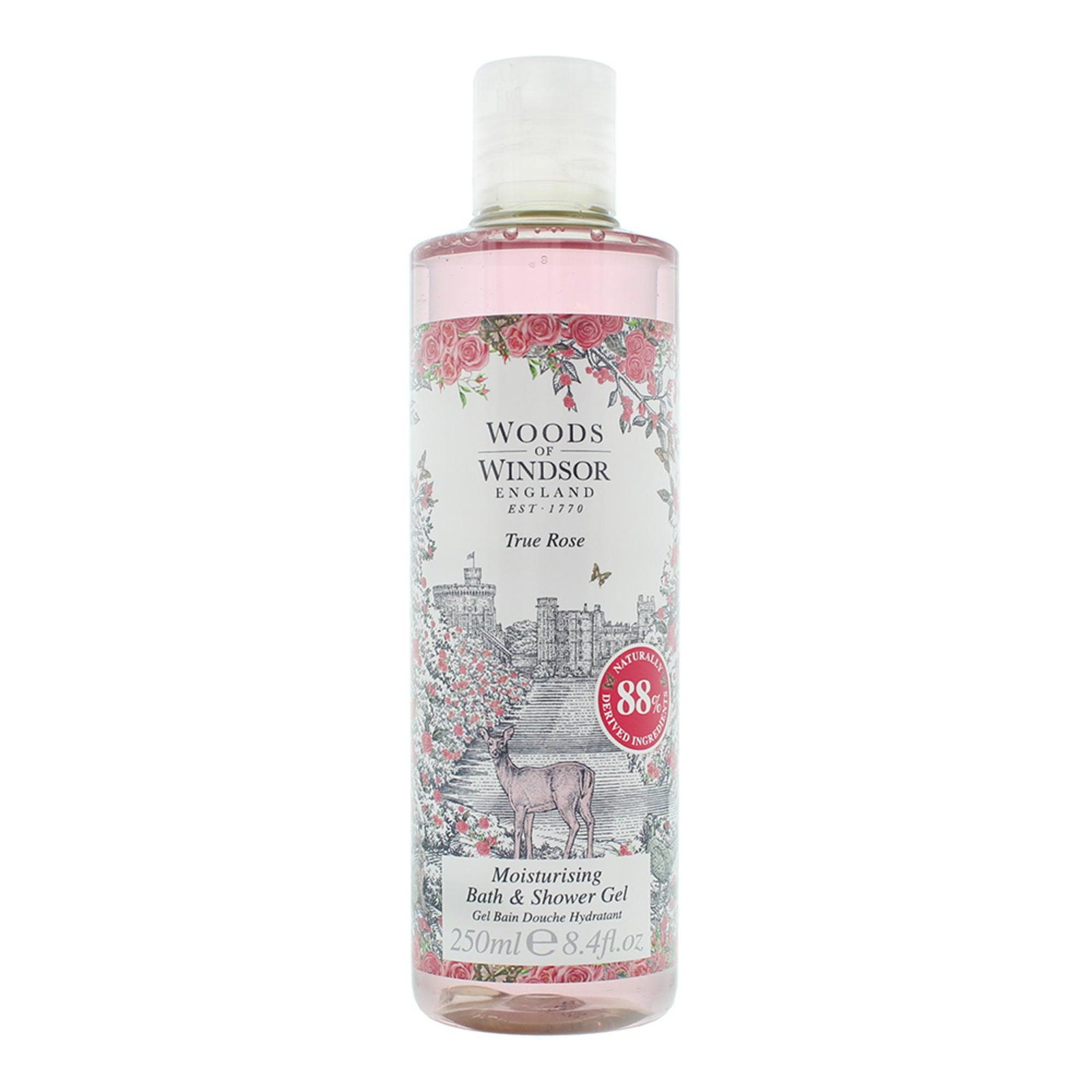 Woods Of Windsor, True Rose, Återfuktande, Duschgel, 250 ml