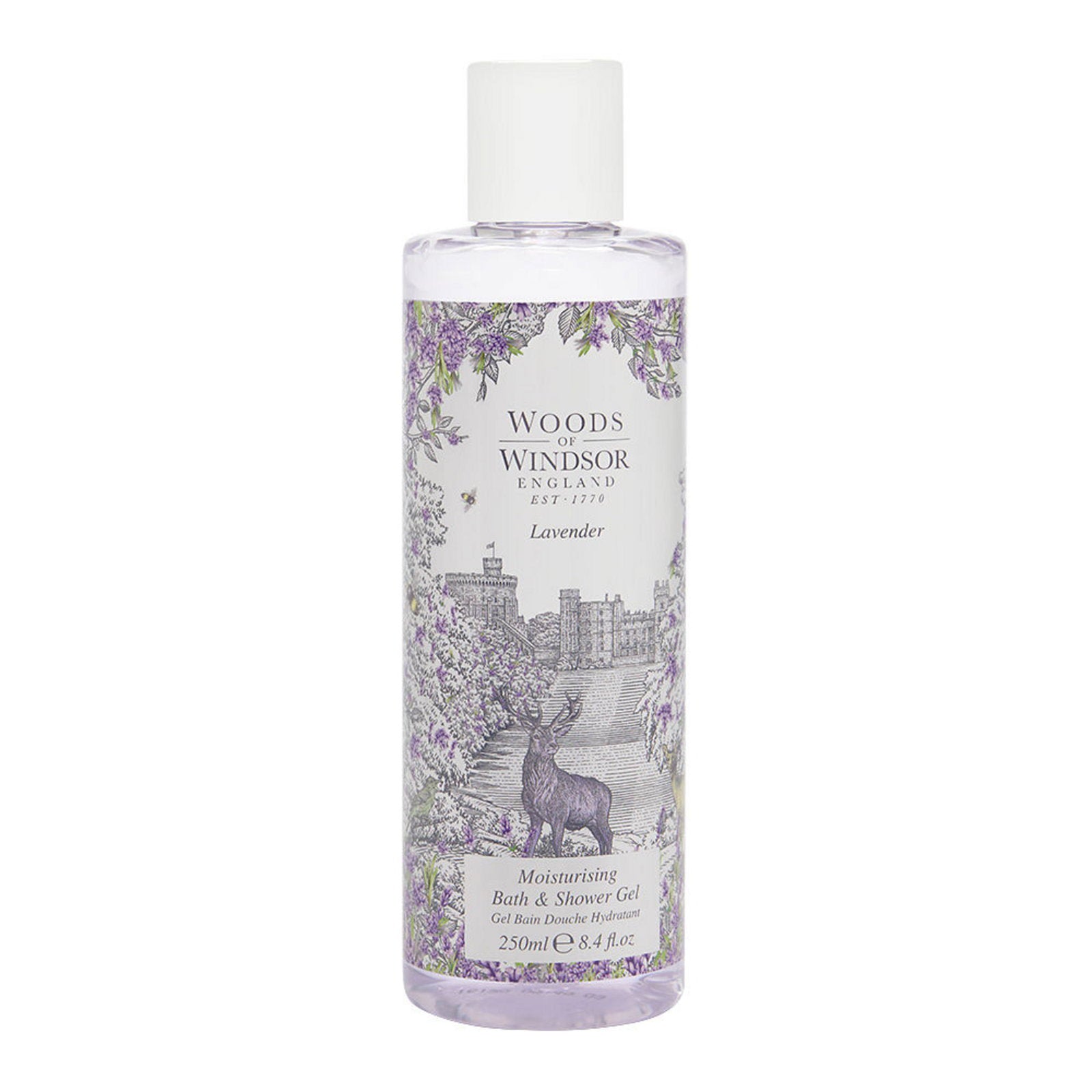 Woods Of Windsor, Lavender, Återfuktar, Duschgel, För alla hudtyper, 250 ml