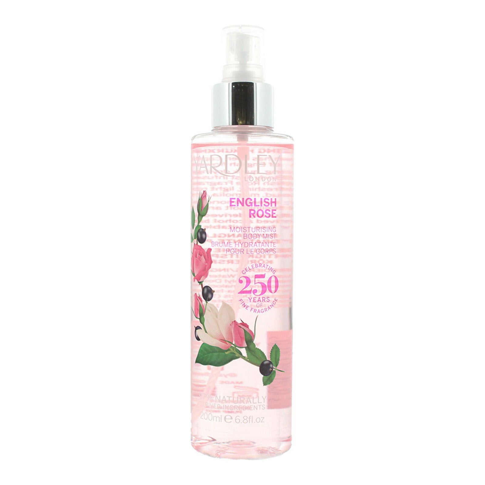 Yardley, English Rose, Doftspray, För kvinnor, 200 ml