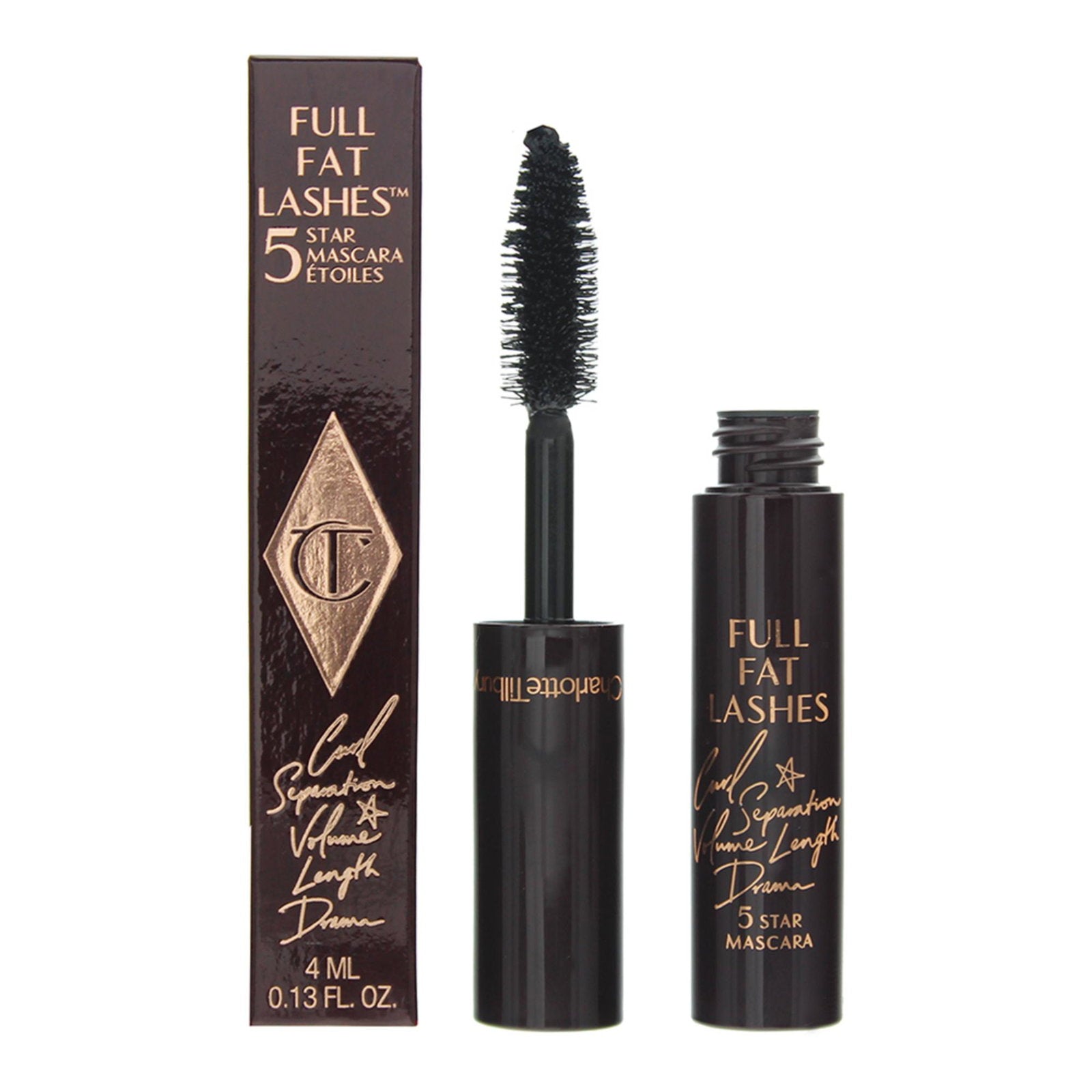 Charlotte Tilbury, Full Fat 5 Star, Lock, Mascara, Svart, 4 ml
