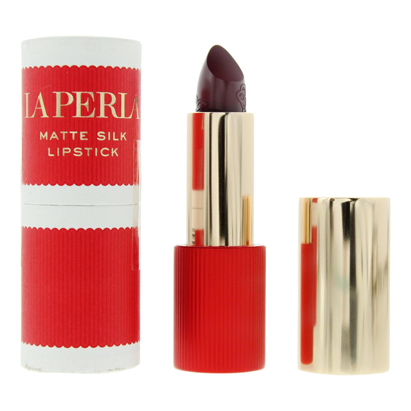 La Perla, Matte Silk, Matt, Krämigt läppstift, 108, Plommonröd, 3.5 g