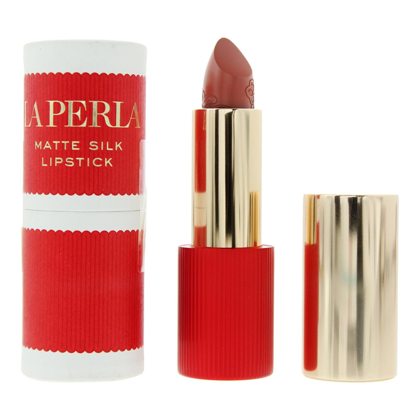 La Perla, Matte Silk, Matt, Krämigt läppstift, 110, Kanelröd, 3.5 g