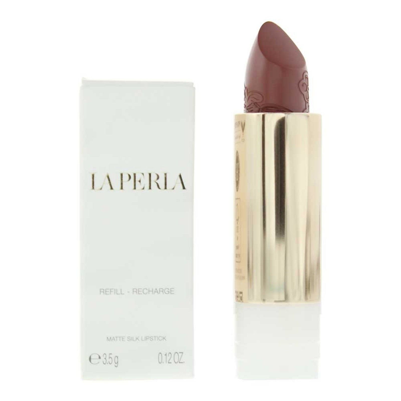 La Perla, Matte Silk, Matt, Krämigt läppstift, 111, Rödbrun, Påfyllning, 3.5 g
