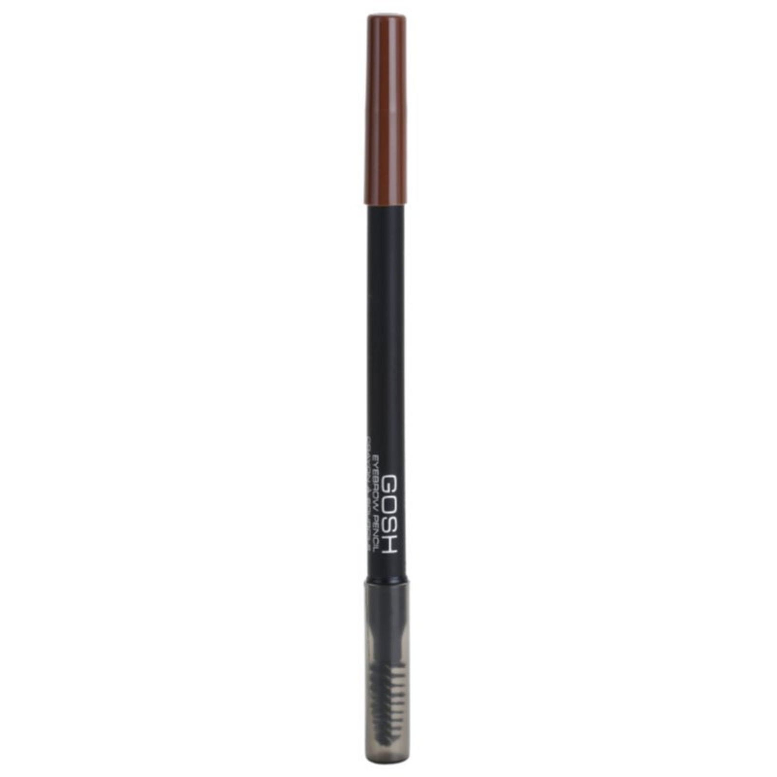 Gosh, Gosh, Ögonbrynskräm penna & borste 2-i-1, 01, Brun, 1.2 g