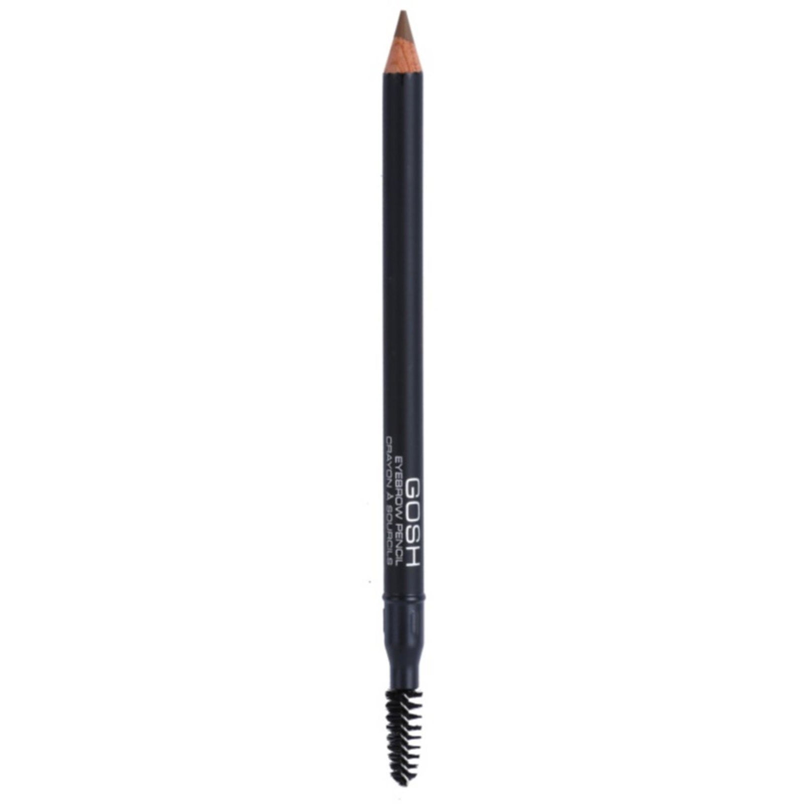 Gosh, Gosh, Ögonbrynskräm penna & borste 2-i-1, 01, Brun, 1.2 g