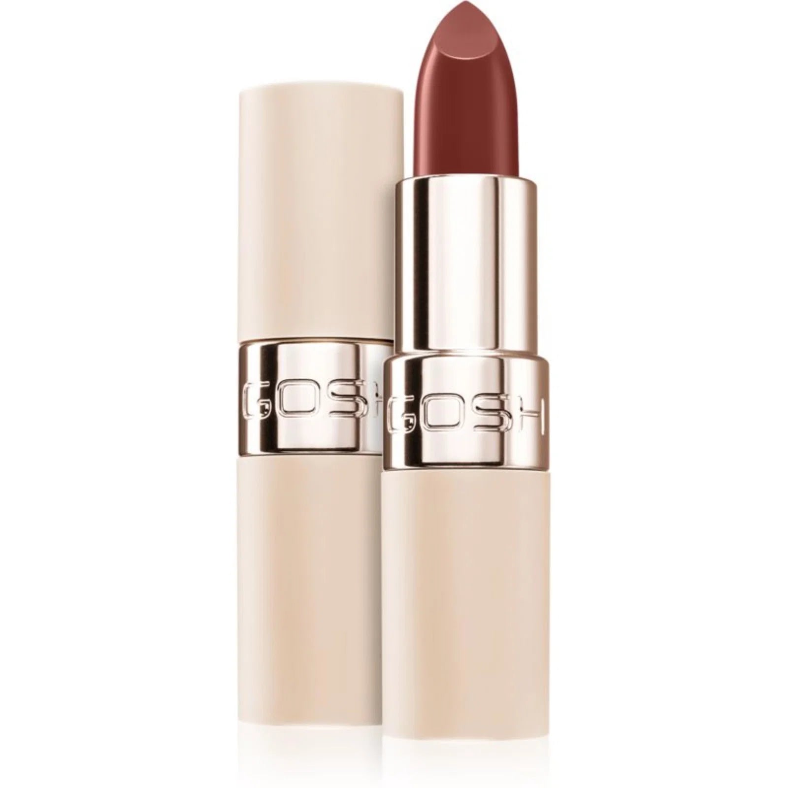 Gosh, Luxury Nude Lips, Vegan, Grädde, Krämigt läppstift, 003, Avklädd, 3.5 g
