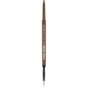 Gosh, Ultra Thin, Ögonbrynskräm penna & borste 2-i-1, 002, Gråbrun, 0.09 g