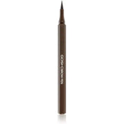 Gosh, Brow Pen, Mikroblading, Flytande ögonbrynslinjer, Mörkbrun, 1.1 ml