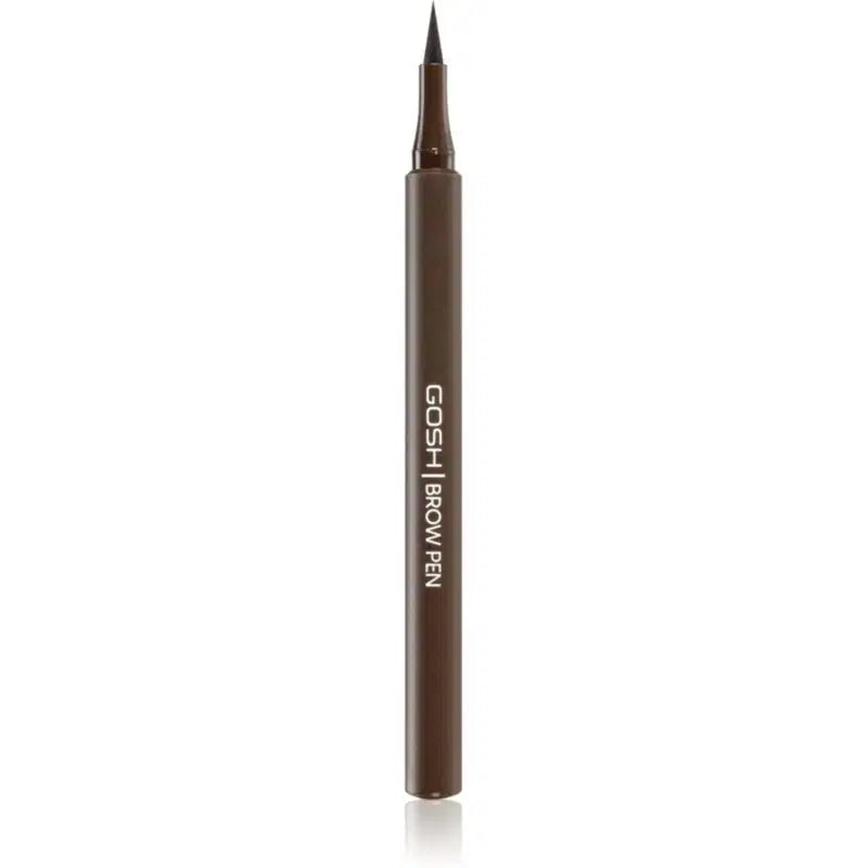 Gosh, Brow Pen, Mikroblading, Flytande ögonbrynslinjer, Mörkbrun, 1.1 ml