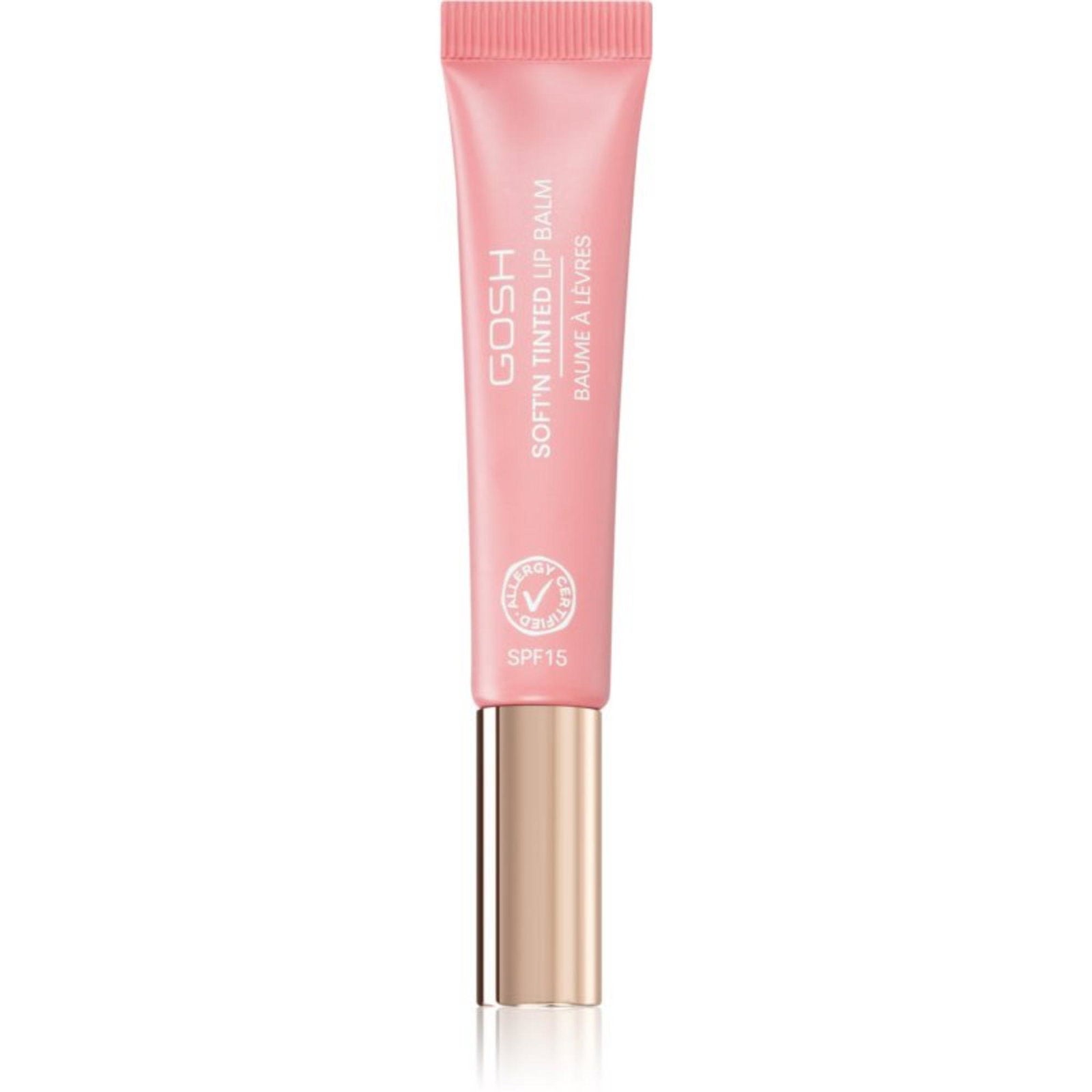 Gosh, Soft'n Clear, Vegan, Fuktad, Läppbalsam, 001, Naken, SPF 15, 8 ml