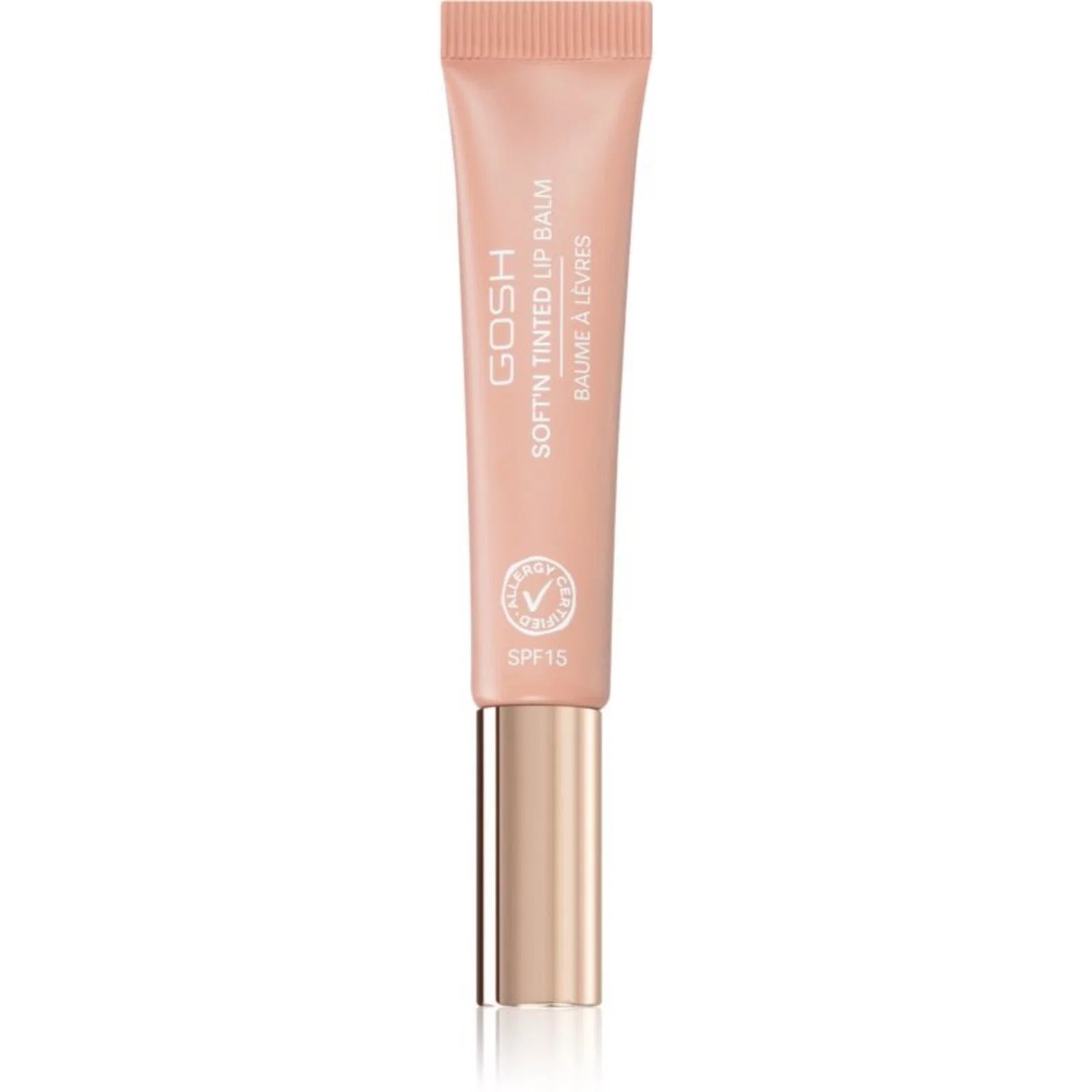 Gosh, Soft'n Tinted, Läppbalsam, 002, Nougat, SPF 15, 8 ml