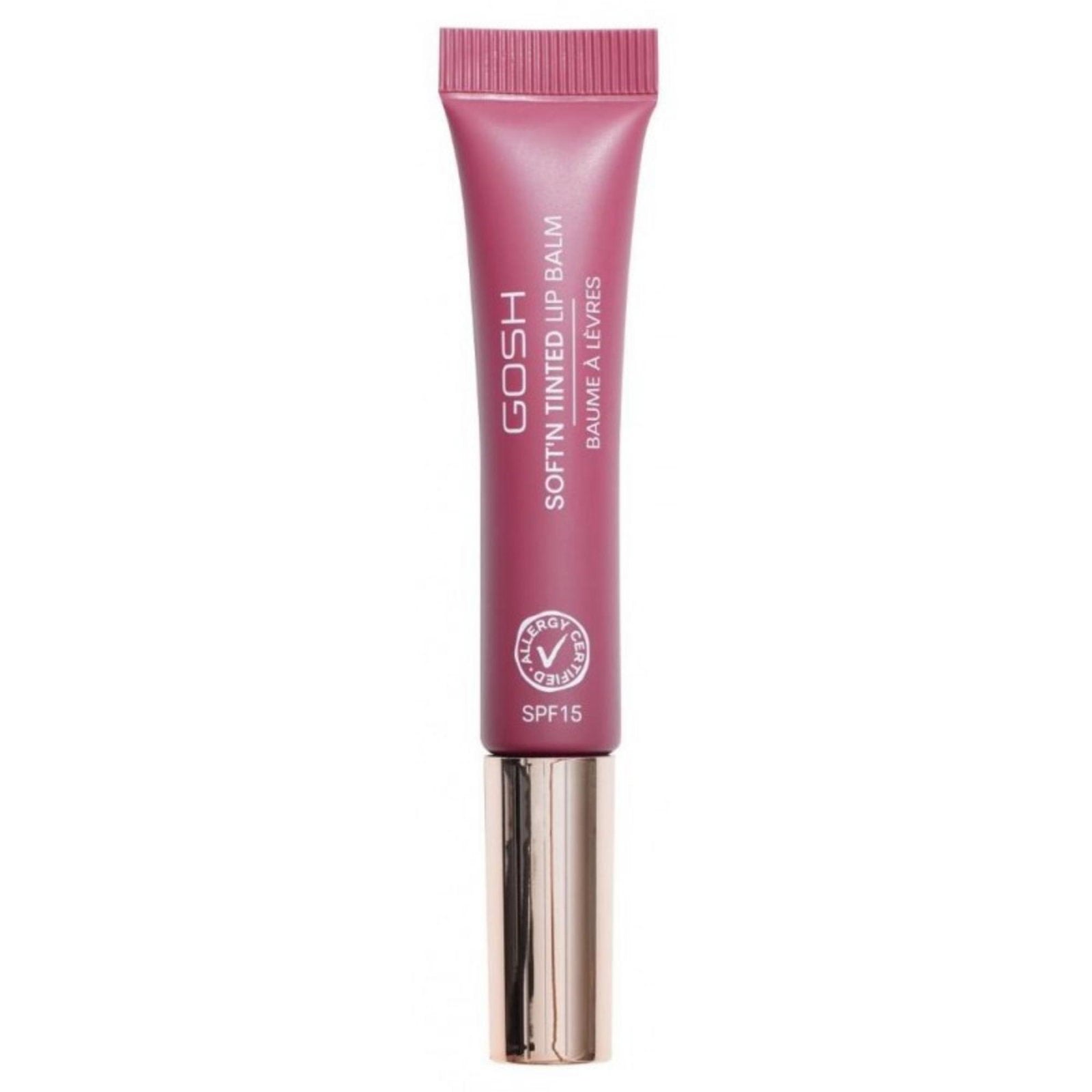 Gosh, Soft'n Tinted, Vegan, Hydrater, Läppbalsam, 006, Bär, SPF 15, 8 ml