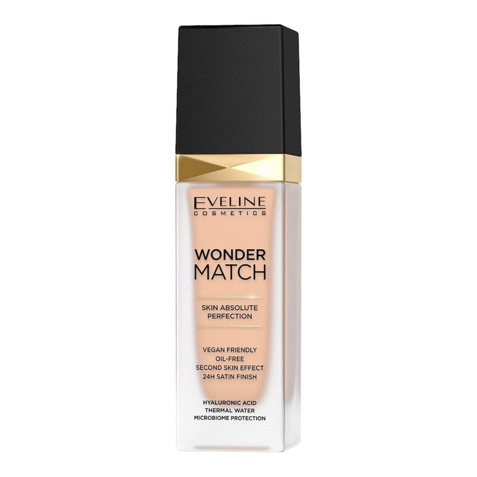 Eveline Cosmetics, Wonder Match Skin Absolute Perfection, Oljefri, Flytande foundation, 16, Ljusbeige, 30 ml