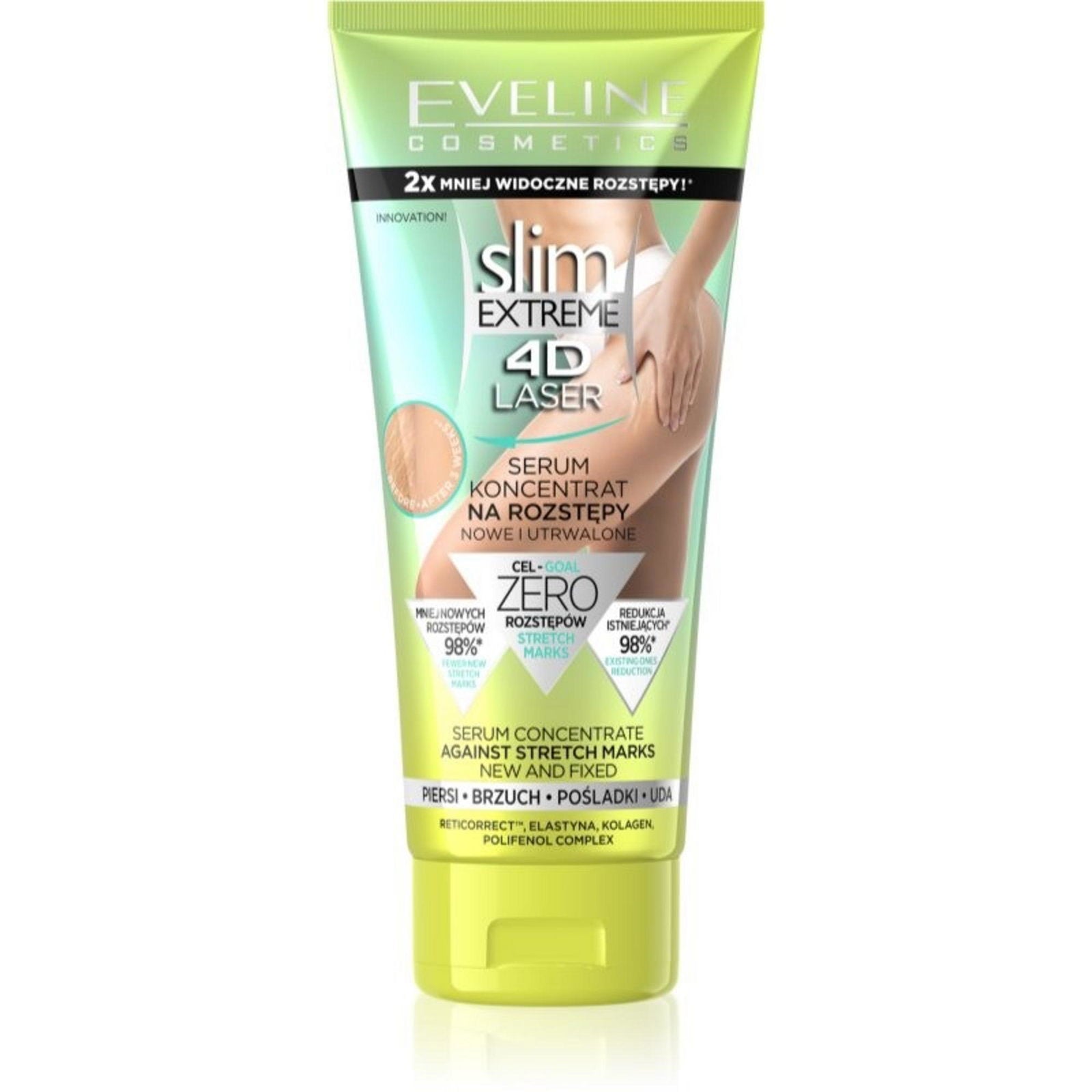 Eveline Cosmetics, Slim Extreme 4D, Mot bristningar, Kroppsserum, Kropp, 150 ml