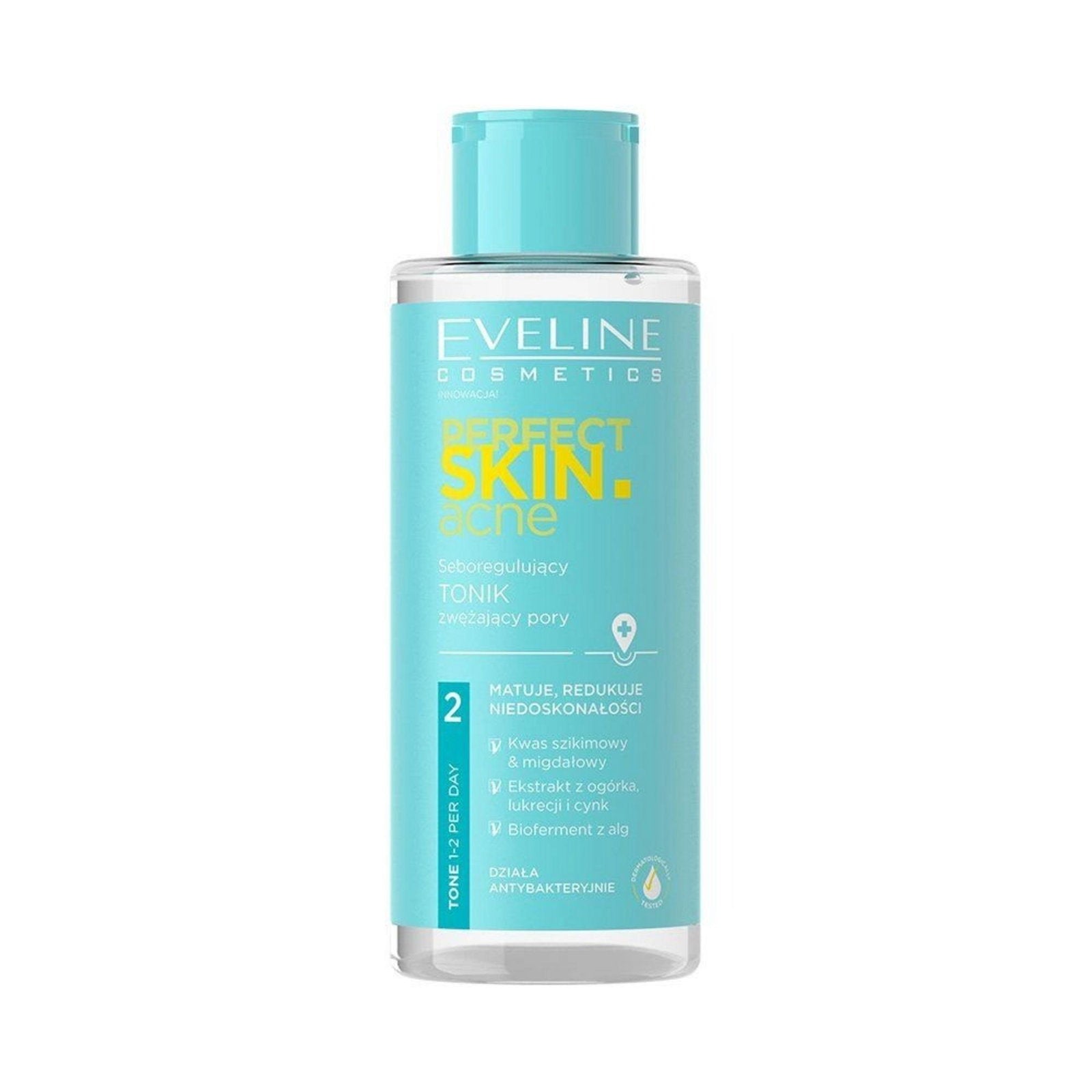 Eveline Cosmetics, Perfect Skin.Acne, Sebumreglerande, Tonic lotion, För ansiktet, 200 ml