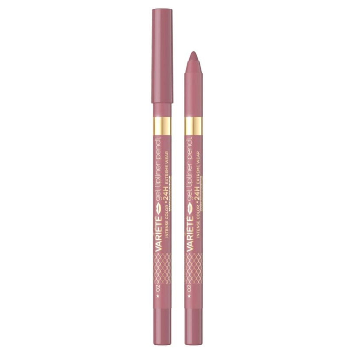 Eveline Cosmetics, Variete, Vattentät, Läppenna, 02, Pinkish, 1.3 g