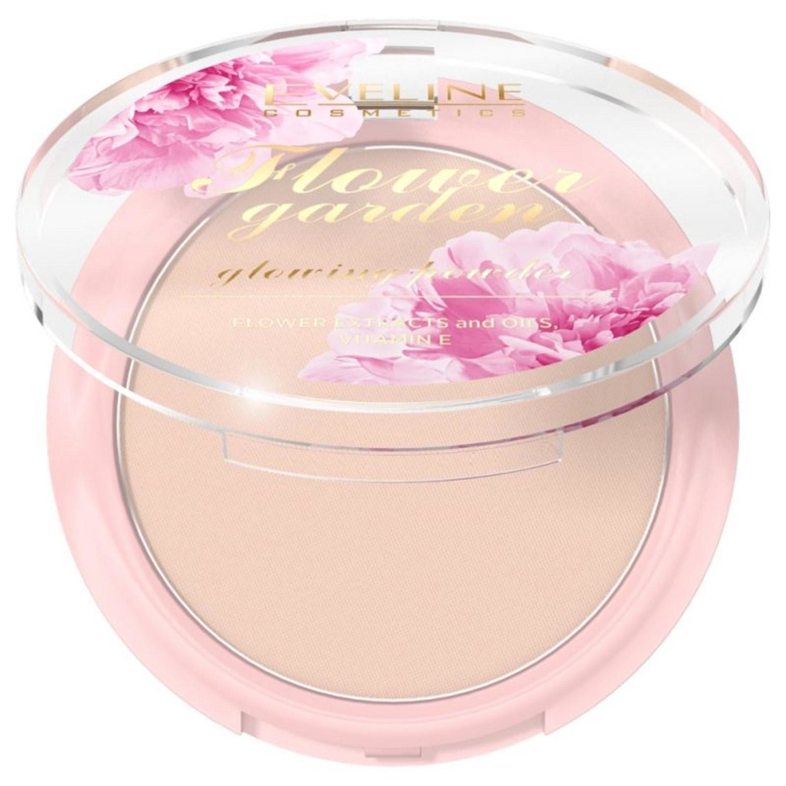 Eveline Cosmetics, Flower Garden, Belyst, Kompaktpuder, 8 g