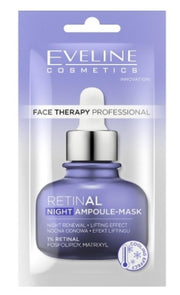 Eveline Cosmetics, Therapy Professional, Retinal, Lyft, Nattsömnsmask, 8 ml