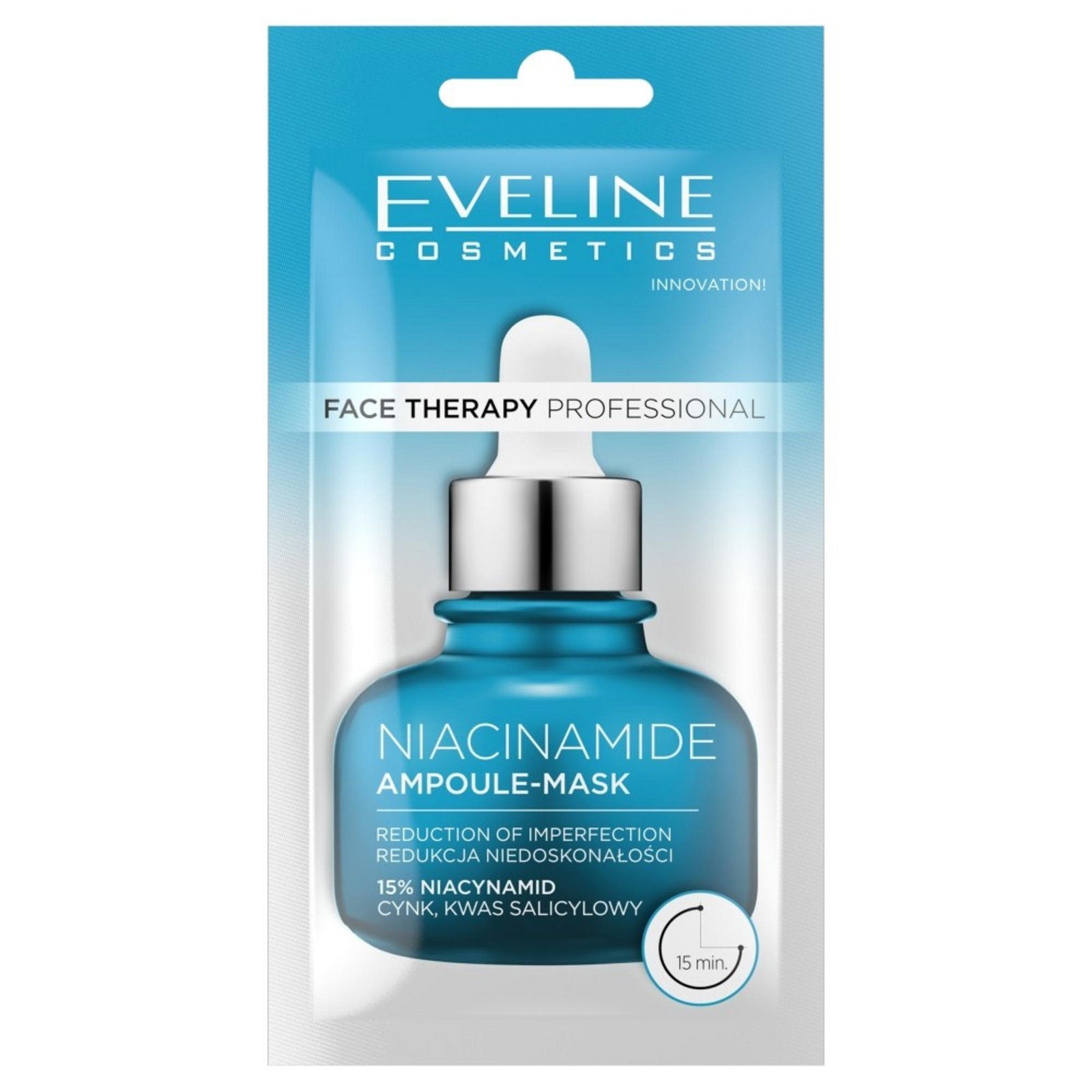 Eveline Cosmetics, Therapy Professional, Niacinamid, Mot Ojämnheter, Kräm mask, För ansiktet, 8 ml