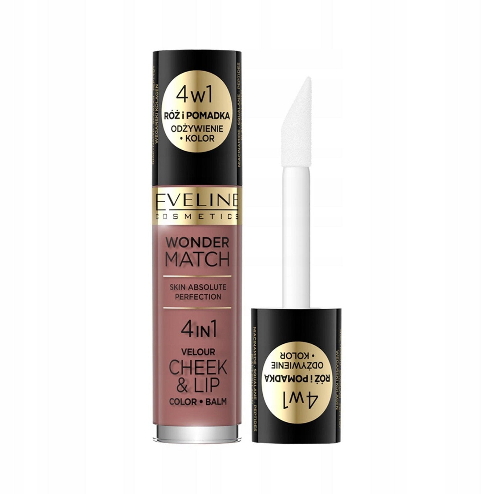 Eveline Cosmetics, Wonder Match 4in1, Läpp- och kindbalsam 2-i-1, 05, 4.5 ml