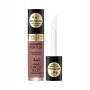 Eveline Cosmetics, Wonder Match 4in1, Läpp- och kindbalsam 2-i-1, 05, 4.5 ml