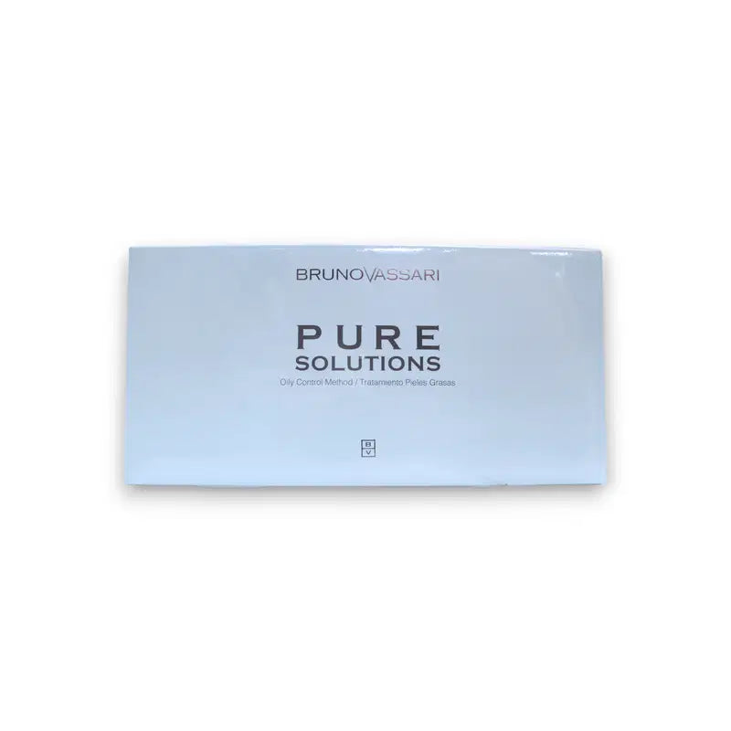 Pure Solutions Set Bruno Vassari: Balance Fluid, Vitamin A, Hydrating, Emulsion, For Face, 20 ml + Pure Solutions, Eliminates Impurities, Cream Mask, For Face, 30 g + Bruno Vassari, Purifying, Lotion-Serum, For Face, 3 ml + Bruno Vassari, Purifying, Lo...