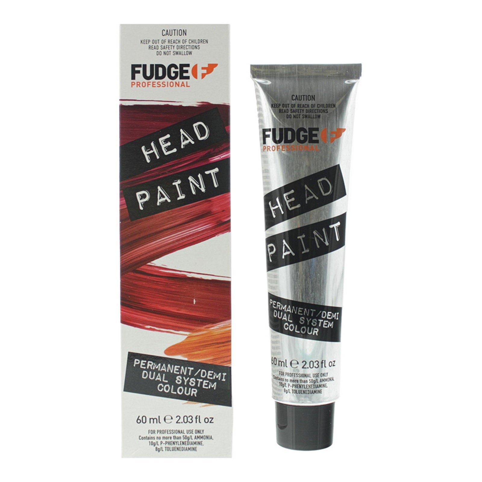 Fudge Professional, Head Paint, Permanent hårfärg, 6.5 Dark Mahogany Blonde, 60 ml