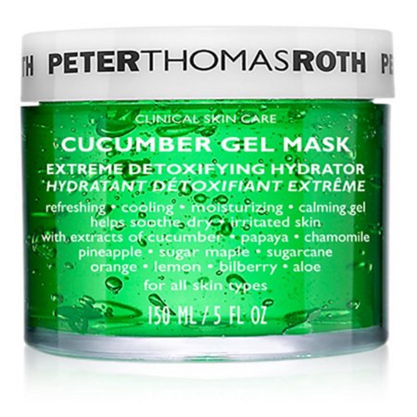 Peter Thomas Roth, Cucumber De-Tox, Lugnande, Gelmask, Ansikte, 150 ml