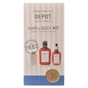 Set Depot: 100 Hair Cleansing No. 103, Pro-Vitamin B5, Hair Shampoo, For Hydration, 250 ml + 200 Hair Treatments No. 202, Botanical Complex, Hair Leave-In Conditioner, For Hydration, 100 ml + 600 Body Solutions No. 601, Botanical Complex, Cleansing, Cl...