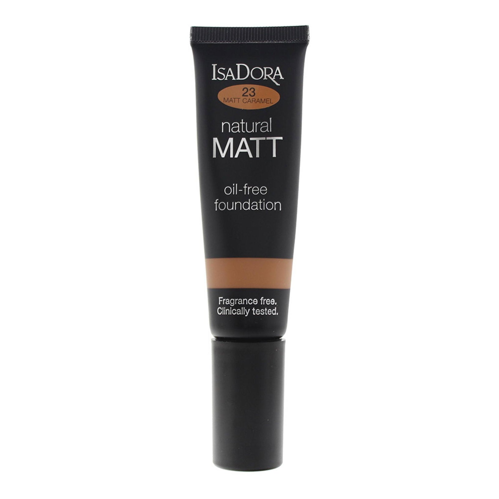 IsaDora, Natural Matt, Oljefri, Matt, Flytande foundation, 23, Karamell, 35 ml