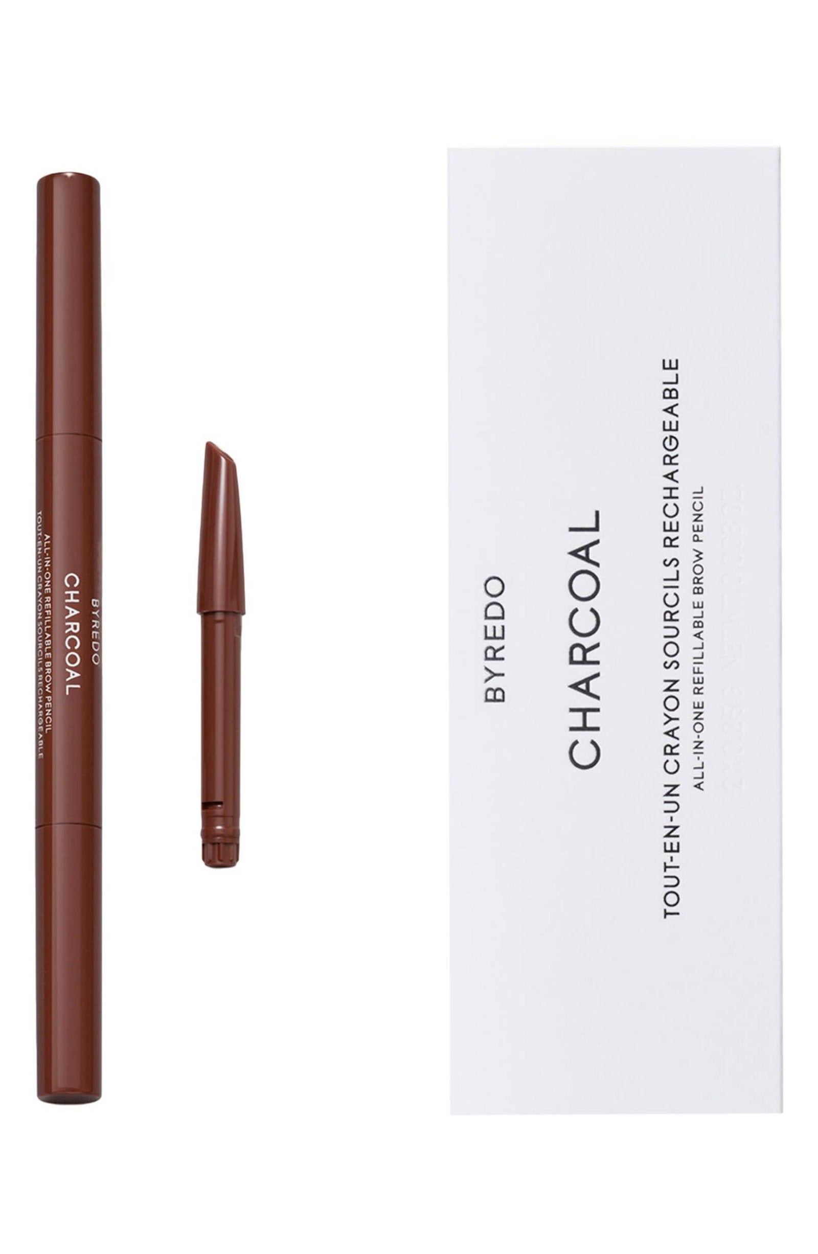 Duo Set, Byredo, All-In-One, Ögonbrynspenna, Ögonbrynskräm penna & borste 2-i-1, 04, Träkol, 2 st, 0.25 g