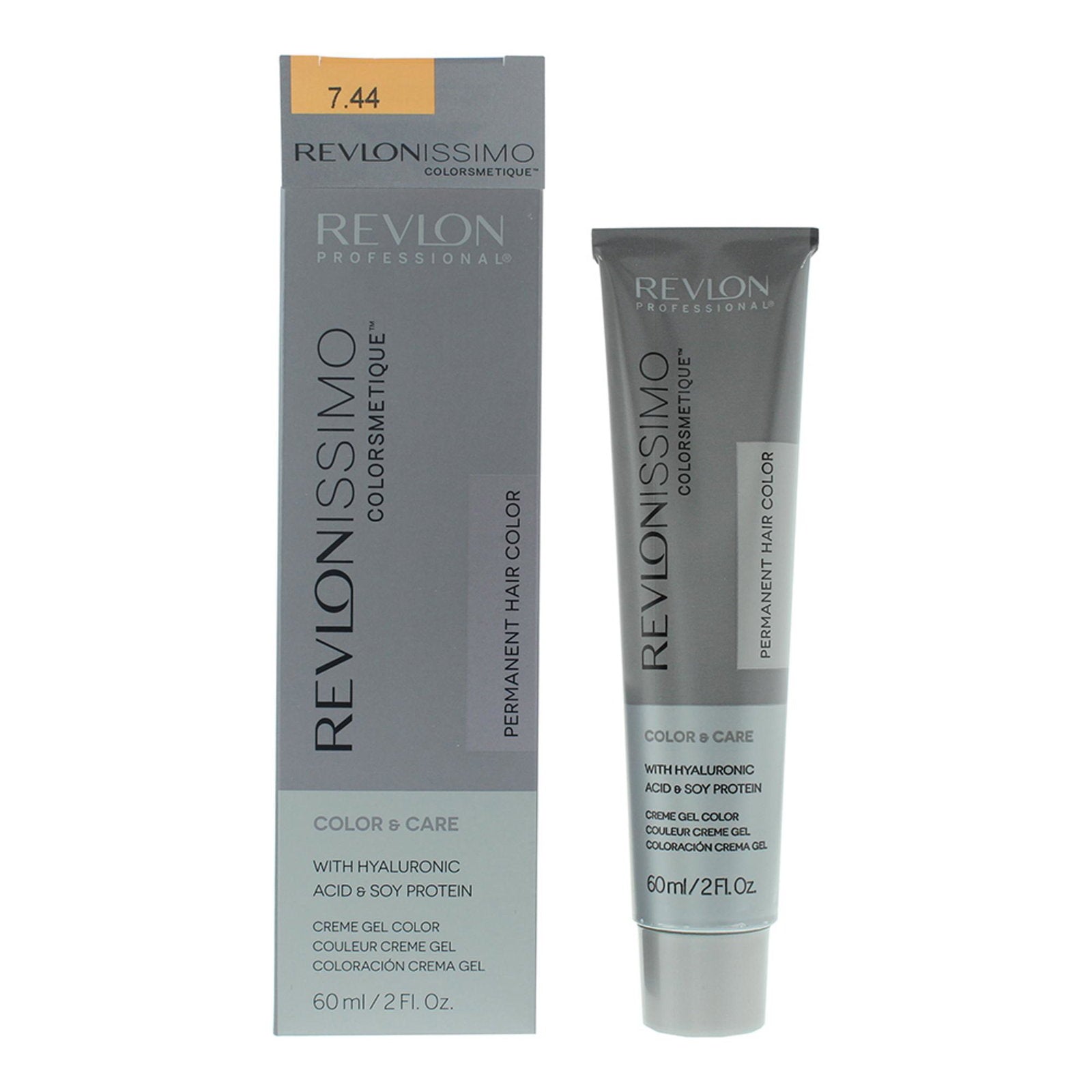 Revlon, Revlonissimo Colorsmetique, Permanent hårfärg, 7.44 Medium Intensive Copper Blonde, 60 ml