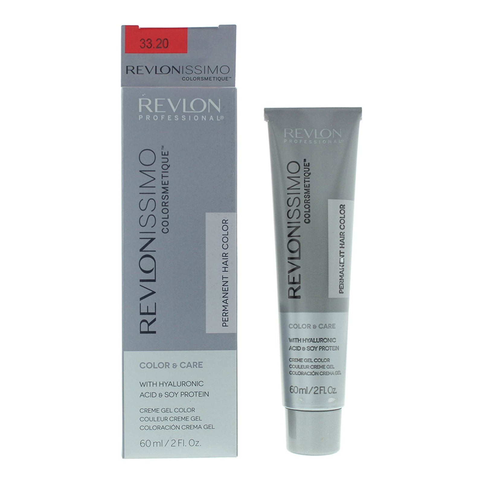 Revlon, Revlonissimo Colorsmetique, Sojaprotein, Permanent hårfärg, 33.20 Intense Dark Burgundy, 60 ml