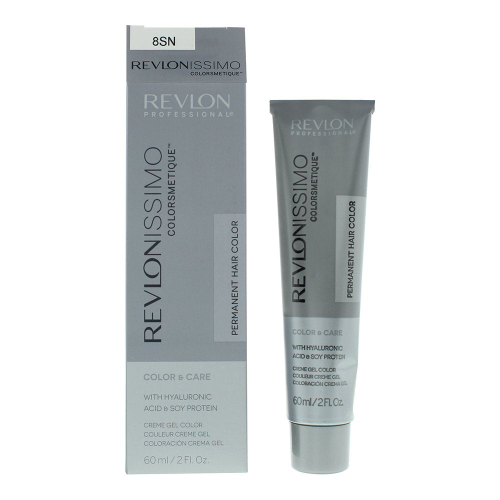Revlon, Revlonissimo Colorsmetique, Permanent hårfärg, 8SN Light Blonde, 60 ml