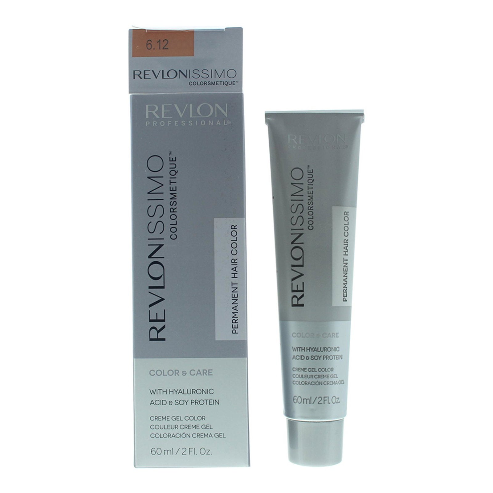 Revlon, Revlonissimo Colorsmetique, Permanent hårfärg, 6.12 Dark Pearly Blonde, 60 ml