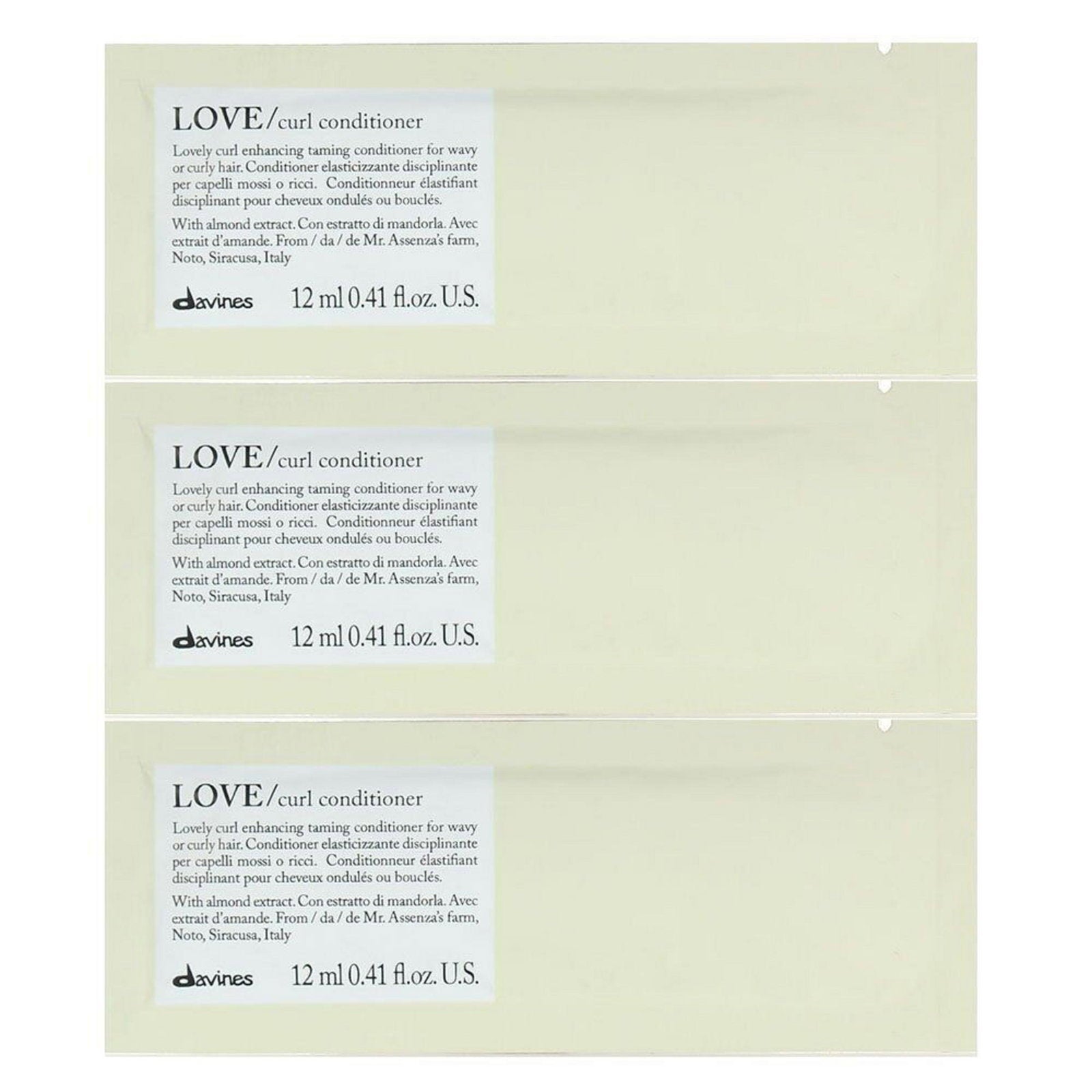 Davines, Love, Hårbalsam, 12 st, 12 ml