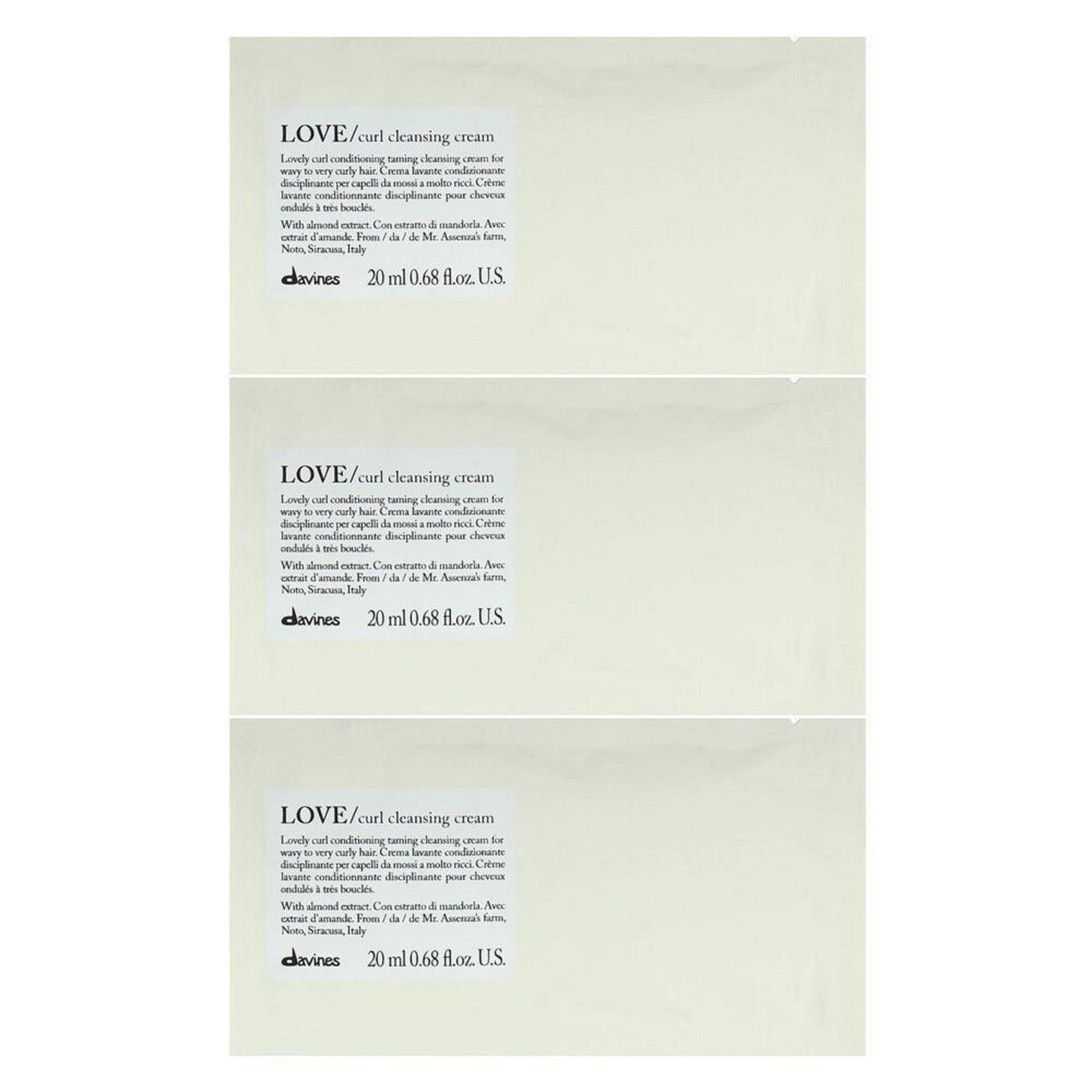 Davines, Love, Hårschampo, 12 st, 20 ml