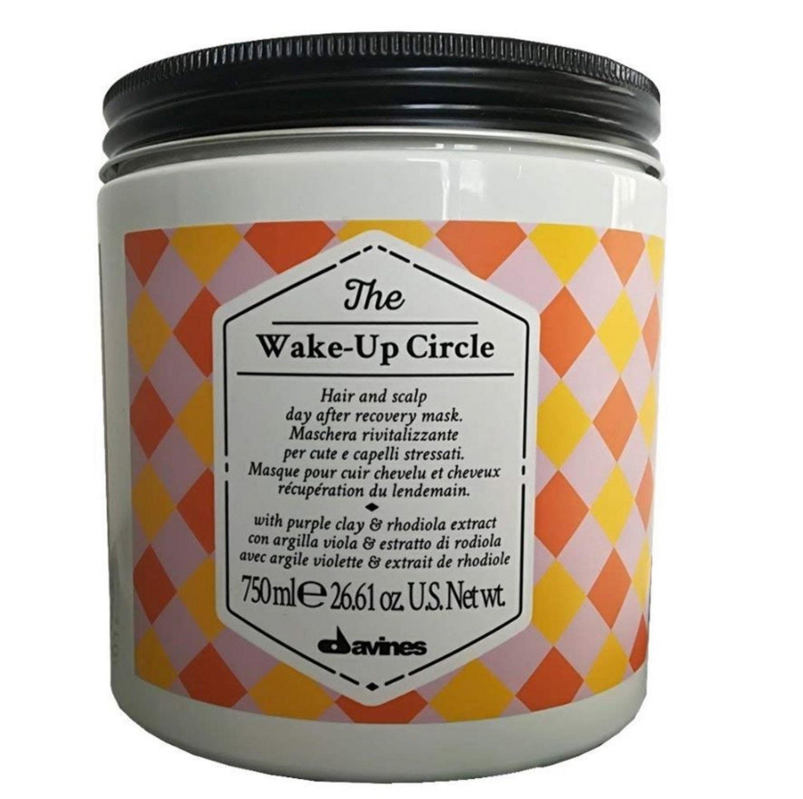Davines, The Wake-Up Circle, Hårbehandling lermask, Restoring, 750 ml