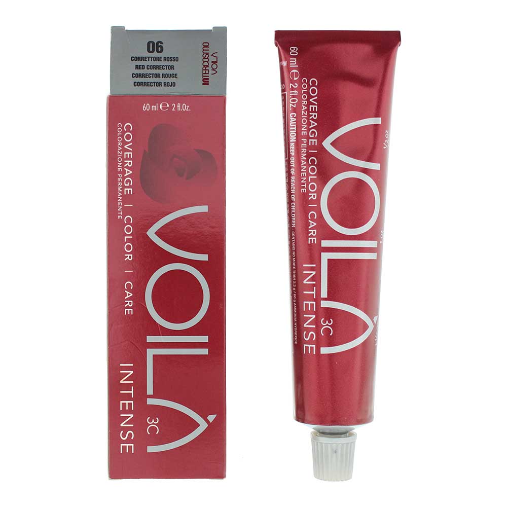 Intercosmo, Voila 3C Intense, Hårfärgningspigment, 06 Red Corrector, 60 ml