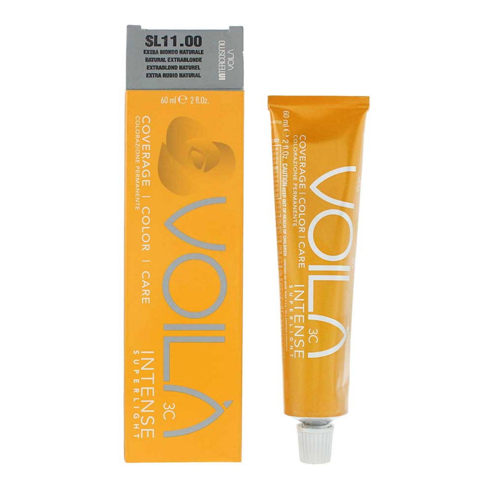 Intercosmo, Voila 3C Intense Superlight, Permanent hårfärg, 11 Natural Extra Blonde, 60 ml