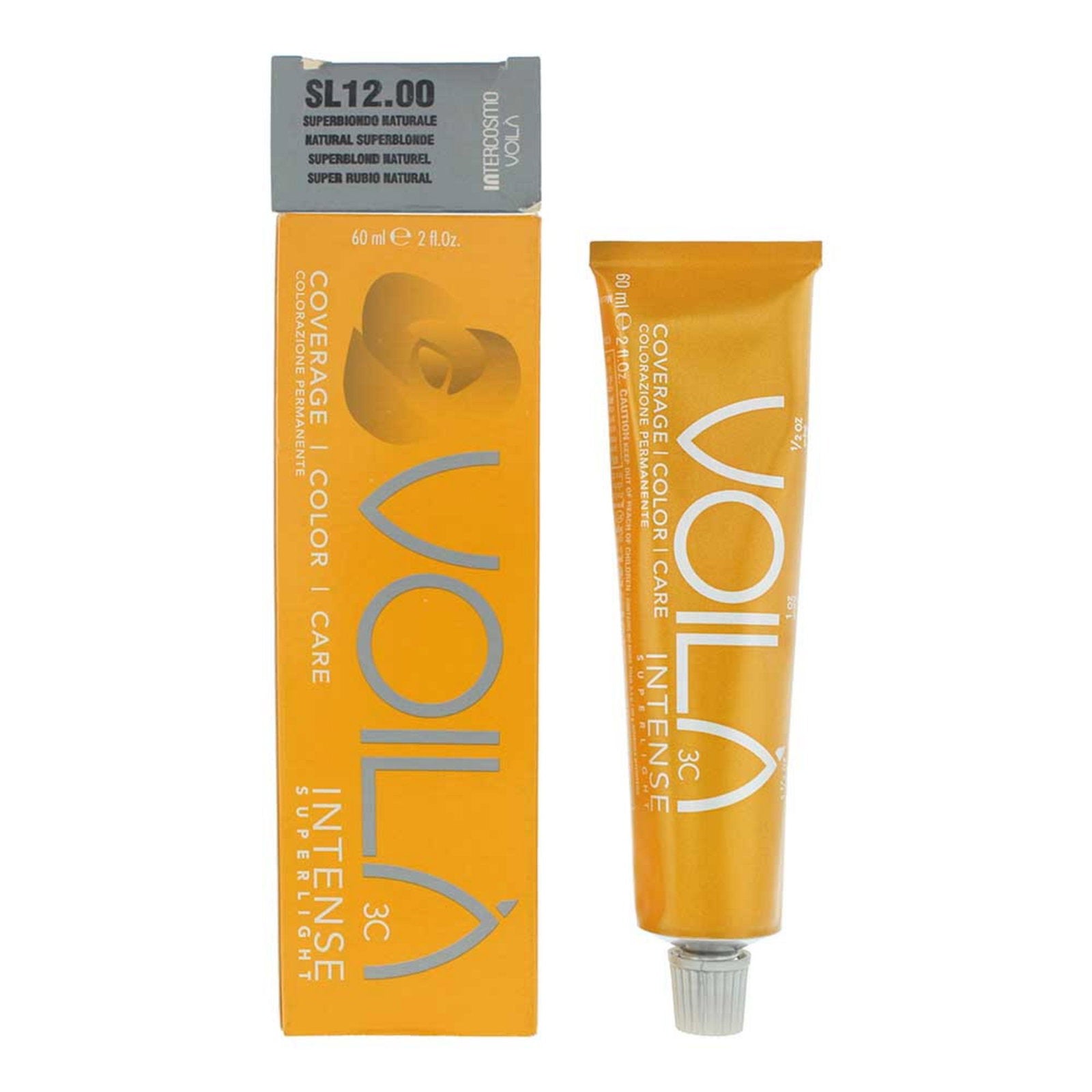 Intercosmo, Voila 3C Intense Superlight, Permanent hårfärg,  Natural Superblonde, 60 ml