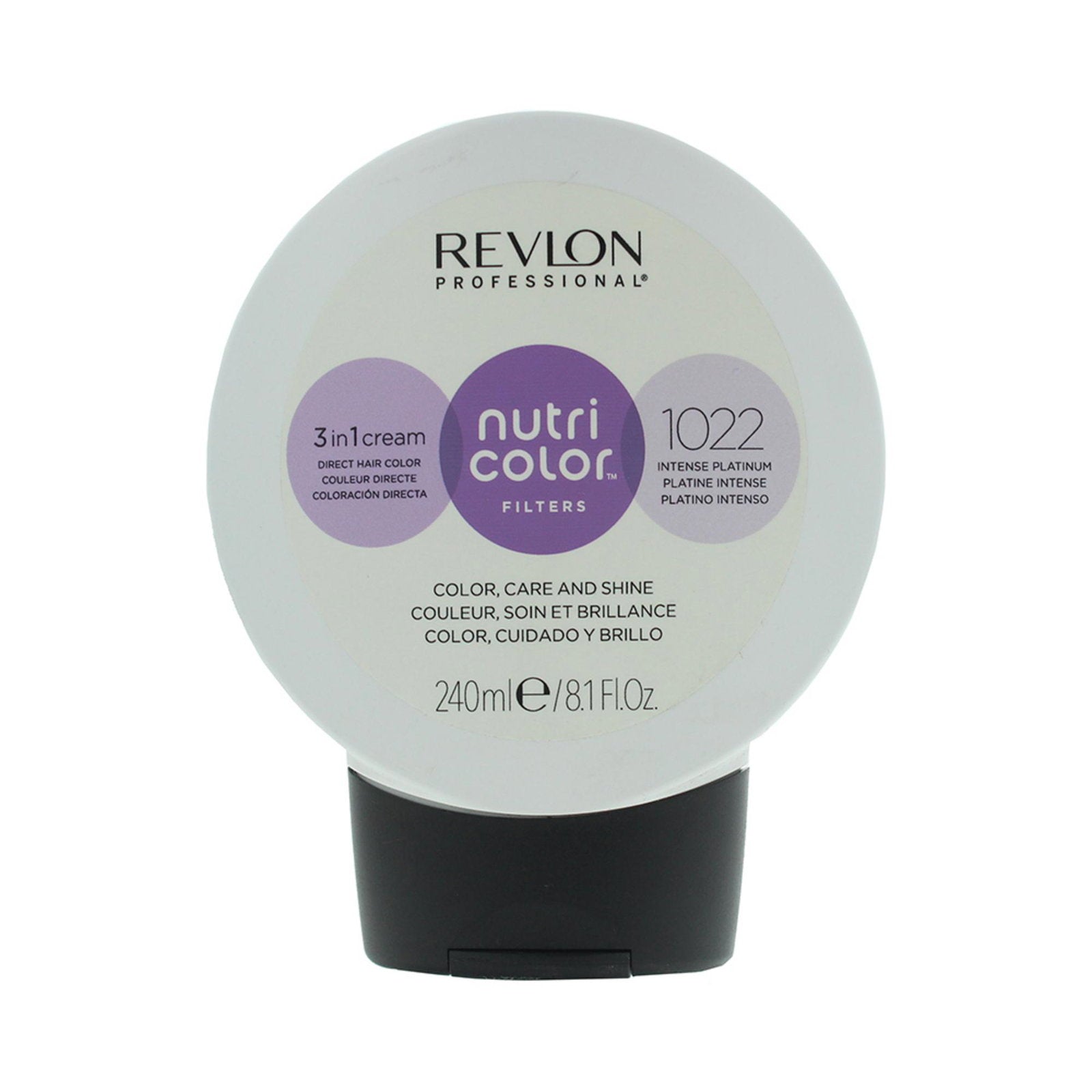Revlon, Nutri Color Filters, Hårfärgningskräm toner, 1022 Intense Platinum, 240 ml